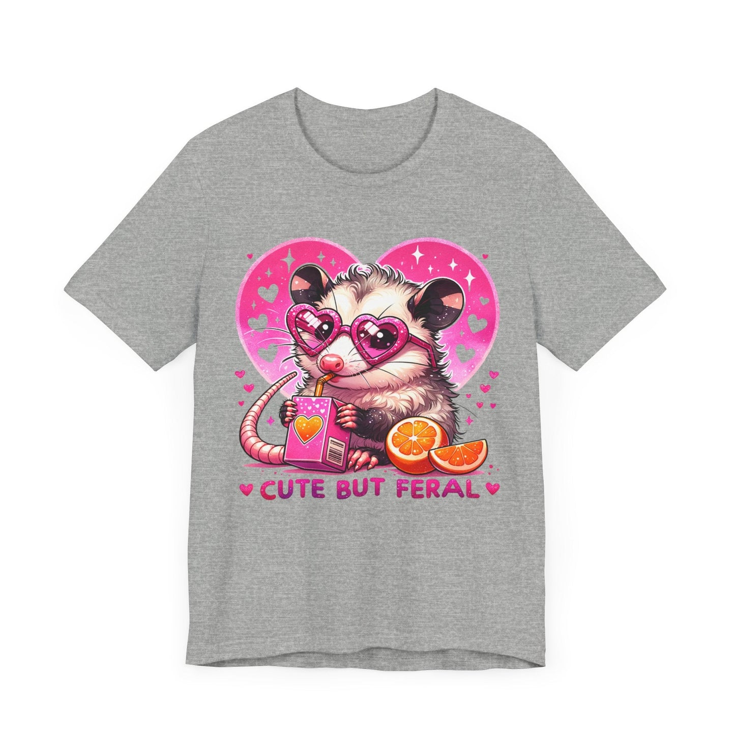 Cute but Feral Opossum Jersey Short Sleeve Tee - Awfullynerdy.co