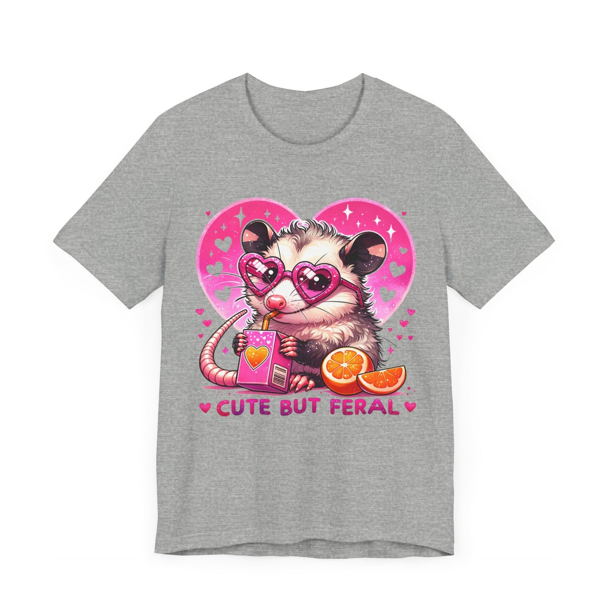 Cute but Feral Opossum Jersey Short Sleeve Tee - Awfullynerdy.co