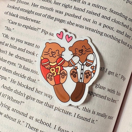 Cute Otters 2 inch Matte Sticker - Awfullynerdy.co