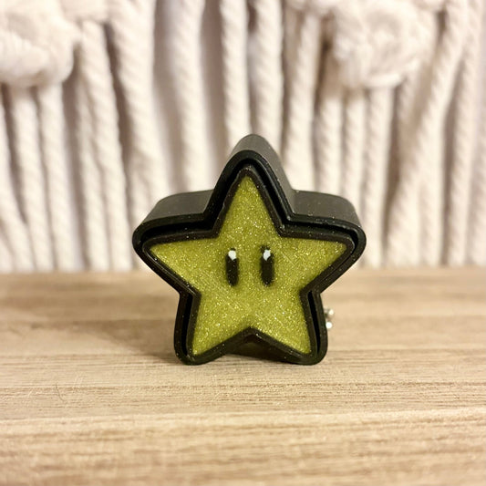 Cute Star Sparkle Fidget Clicker Keychain - Awfullynerdy.co