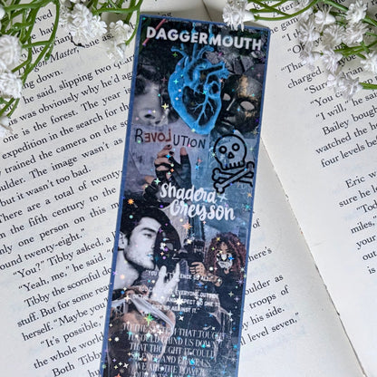 Daggermouth Inspired Dark Dystopian Romance Collage Bookmark - Awfullynerdy.co