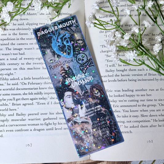 Daggermouth Inspired Dark Dystopian Romance Collage Bookmark - Awfullynerdy.co