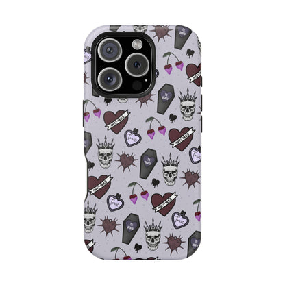 Dark Romance Edgy Skull Phone Cases | Magnetic Tough Cases for Teens & Adults - Awfullynerdy.co