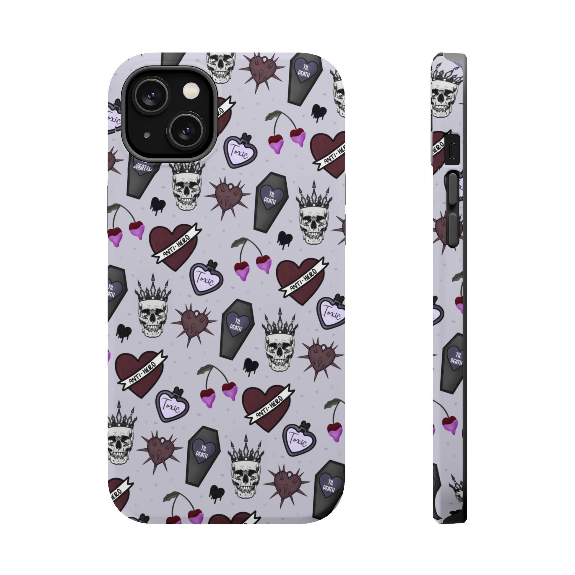 Dark Romance Edgy Skull Phone Cases | Magnetic Tough Cases for Teens & Adults - Awfullynerdy.co