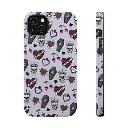 Dark Romance Edgy Skull Phone Cases | Magnetic Tough Cases for Teens & Adults - Awfullynerdy.co