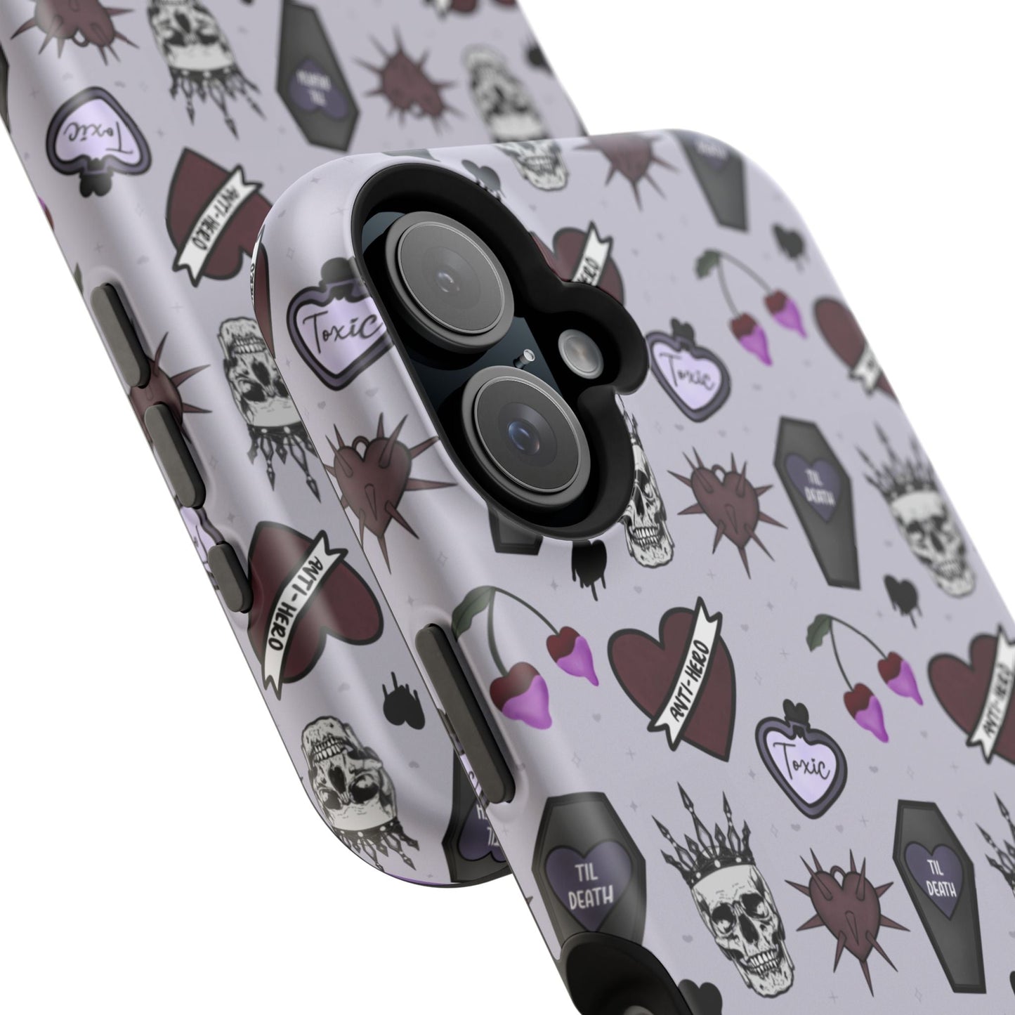 Dark Romance Edgy Skull Phone Cases | Magnetic Tough Cases for Teens & Adults - Awfullynerdy.co