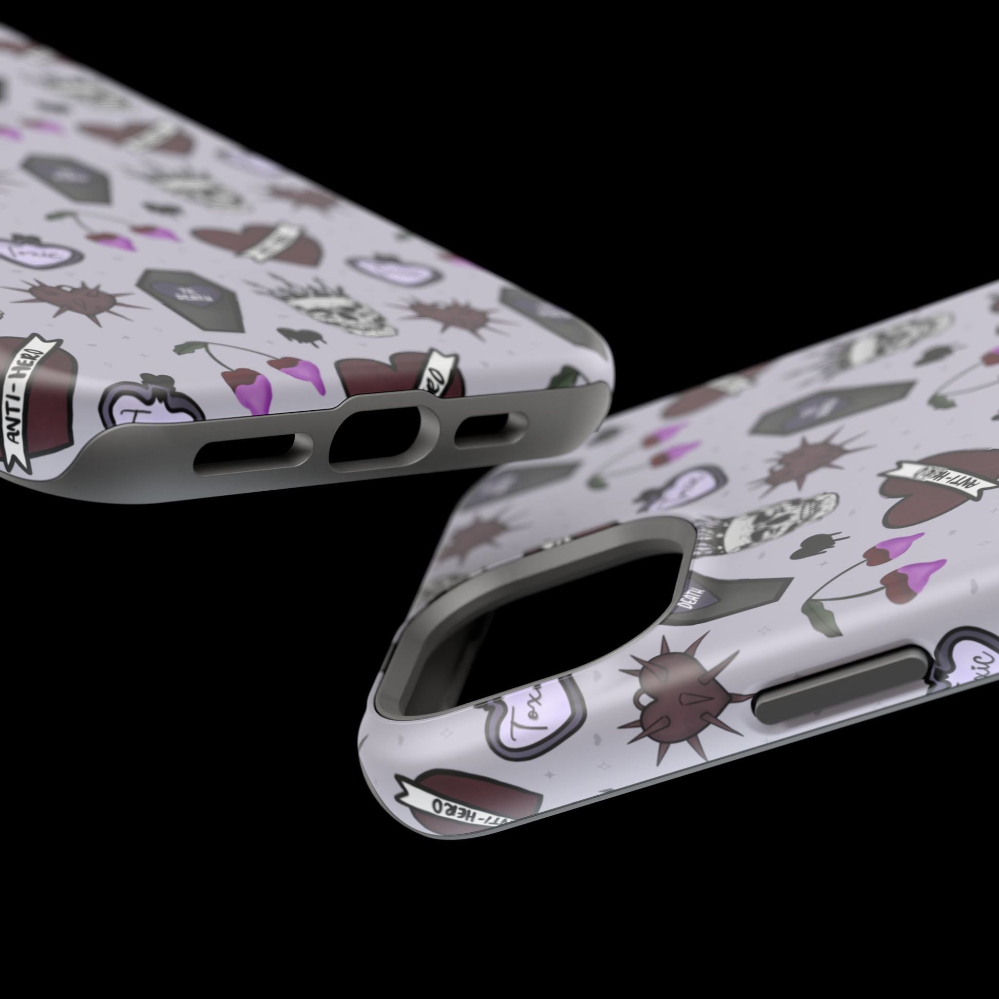 Dark Romance Edgy Skull Phone Cases | Magnetic Tough Cases for Teens & Adults - Awfullynerdy.co