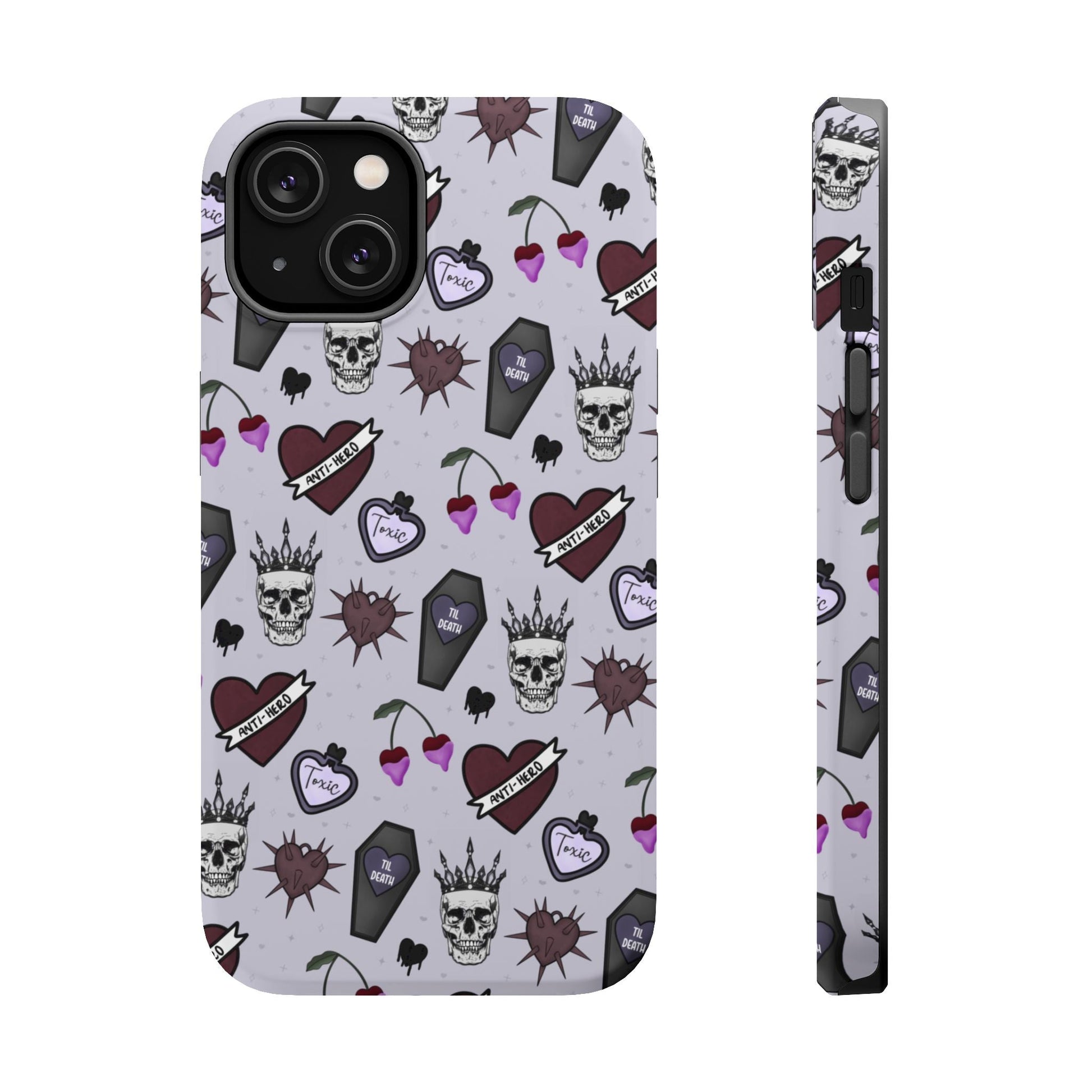 Dark Romance Edgy Skull Phone Cases | Magnetic Tough Cases for Teens & Adults - Awfullynerdy.co