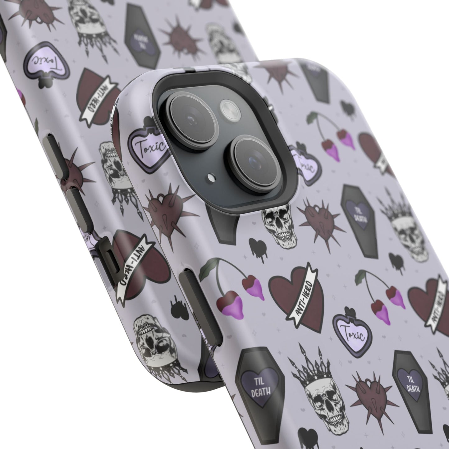 Dark Romance Edgy Skull Phone Cases | Magnetic Tough Cases for Teens & Adults - Awfullynerdy.co