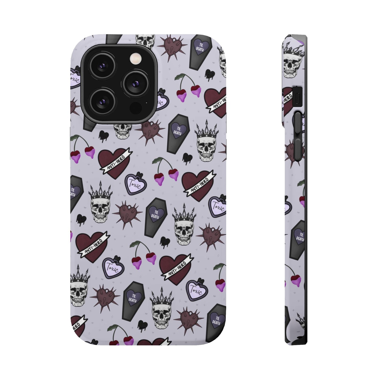 Dark Romance Edgy Skull Phone Cases | Magnetic Tough Cases for Teens & Adults - Awfullynerdy.co