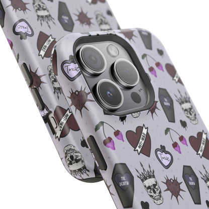 Dark Romance Edgy Skull Phone Cases | Magnetic Tough Cases for Teens & Adults - Awfullynerdy.co