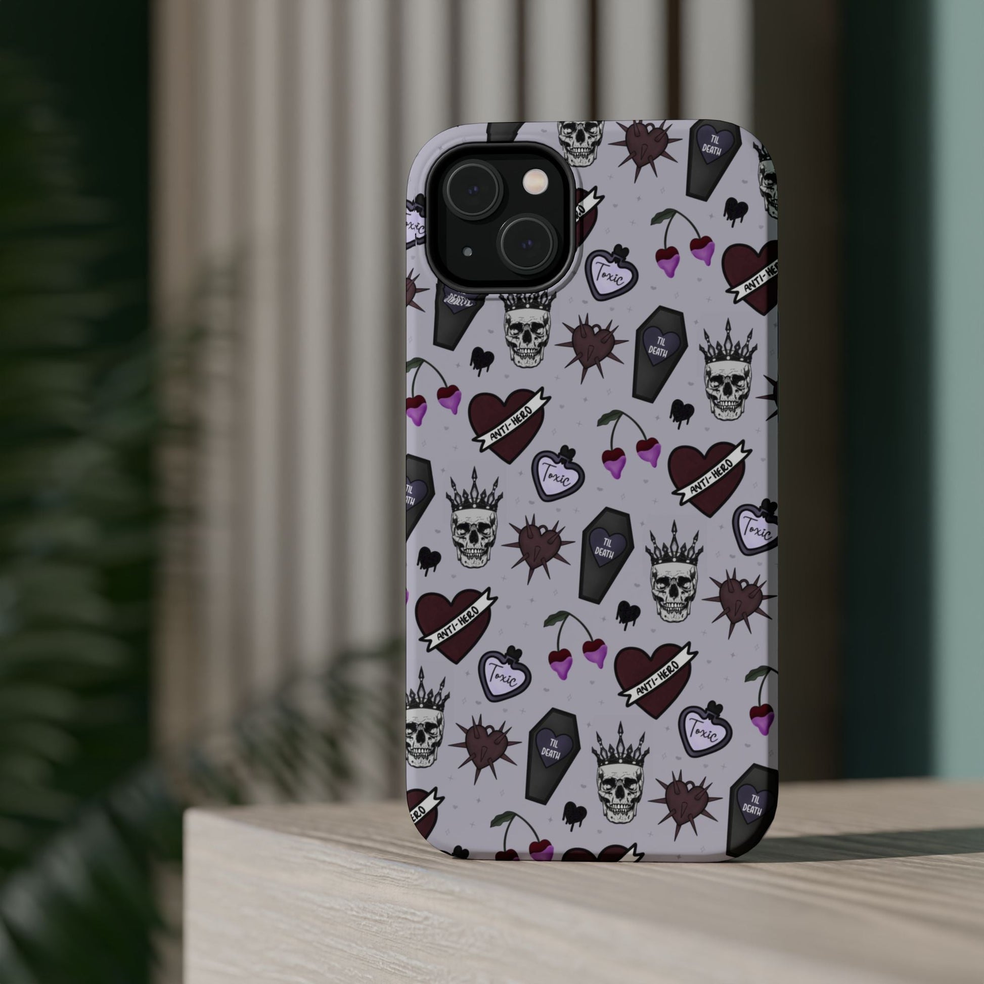 Dark Romance Edgy Skull Phone Cases | Magnetic Tough Cases for Teens & Adults - Awfullynerdy.co