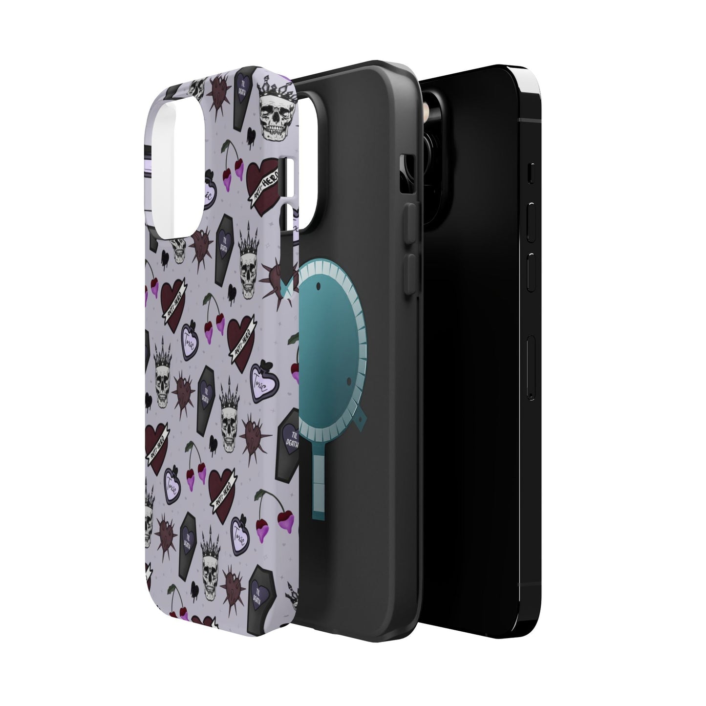 Dark Romance Edgy Skull Phone Cases | Magnetic Tough Cases for Teens & Adults - Awfullynerdy.co