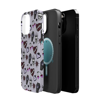 Dark Romance Edgy Skull Phone Cases | Magnetic Tough Cases for Teens & Adults - Awfullynerdy.co