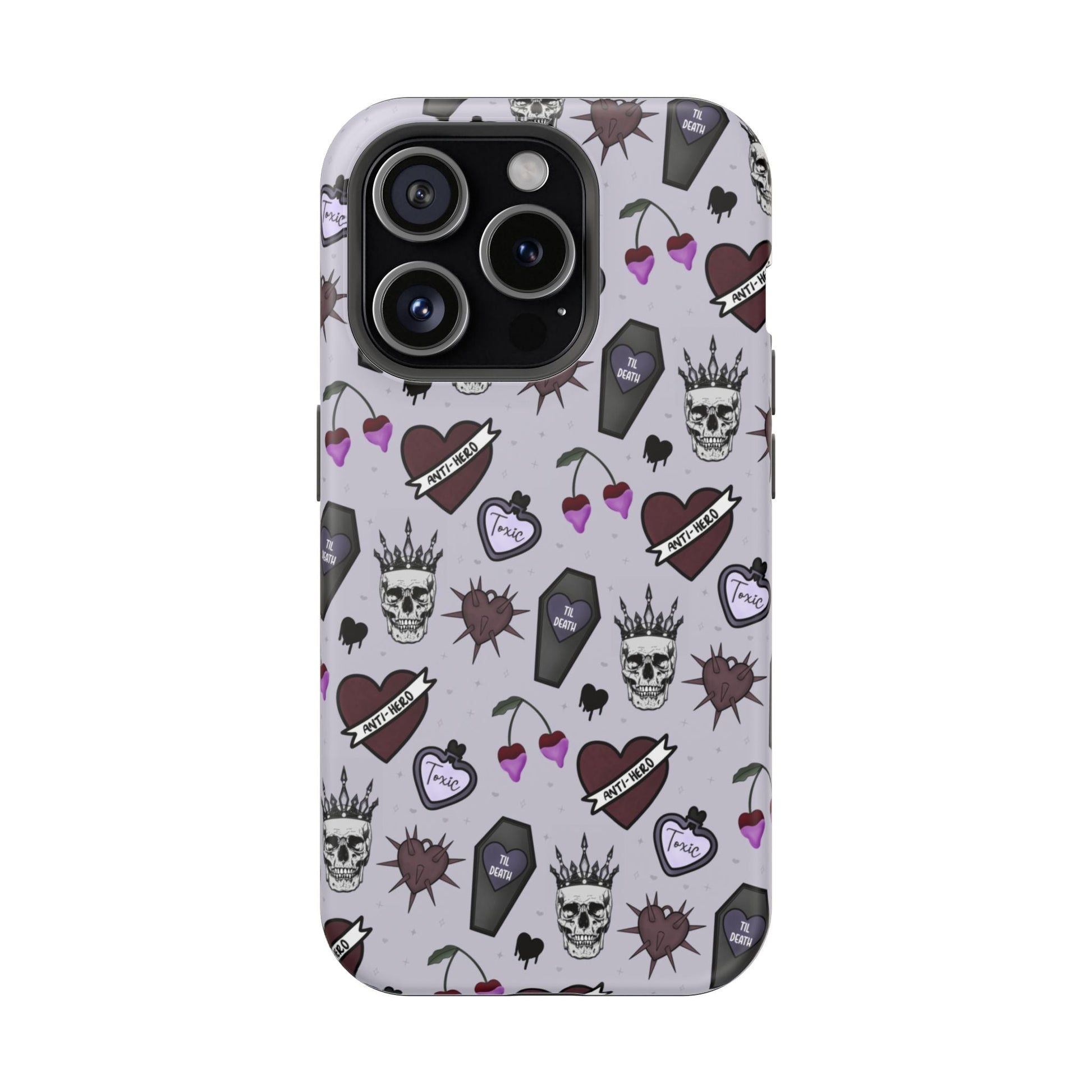 Dark Romance Edgy Skull Phone Cases | Magnetic Tough Cases for Teens & Adults - Awfullynerdy.co