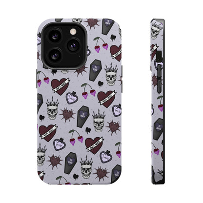Dark Romance Edgy Skull Phone Cases | Magnetic Tough Cases for Teens & Adults - Awfullynerdy.co