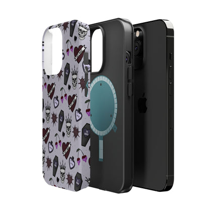 Dark Romance Edgy Skull Phone Cases | Magnetic Tough Cases for Teens & Adults - Awfullynerdy.co