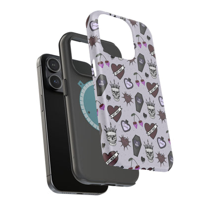 Dark Romance Edgy Skull Phone Cases | Magnetic Tough Cases for Teens & Adults - Awfullynerdy.co