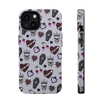 Dark Romance Edgy Skull Phone Cases | Magnetic Tough Cases for Teens & Adults - Awfullynerdy.co