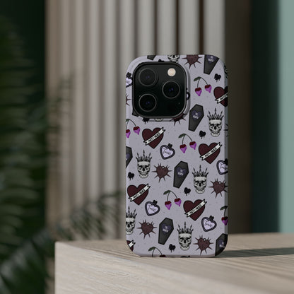 Dark Romance Edgy Skull Phone Cases | Magnetic Tough Cases for Teens & Adults - Awfullynerdy.co