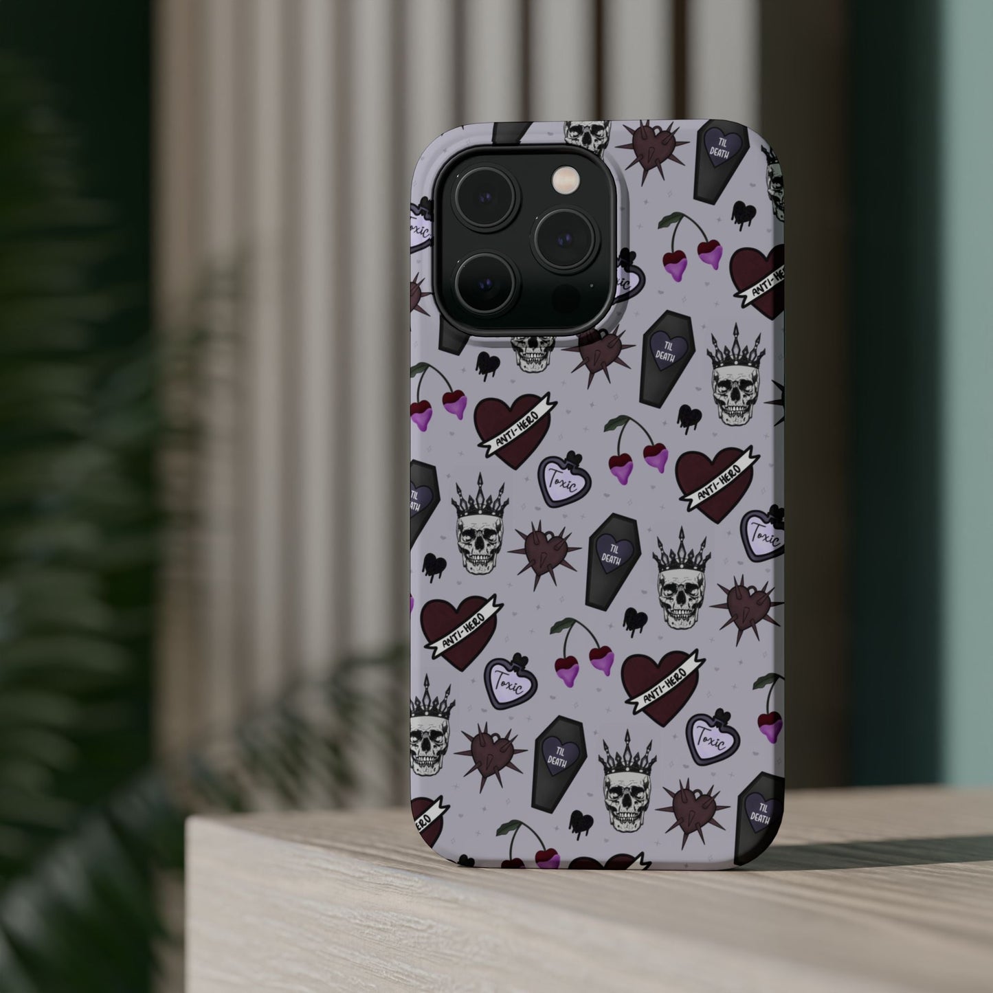 Dark Romance Edgy Skull Phone Cases | Magnetic Tough Cases for Teens & Adults - Awfullynerdy.co