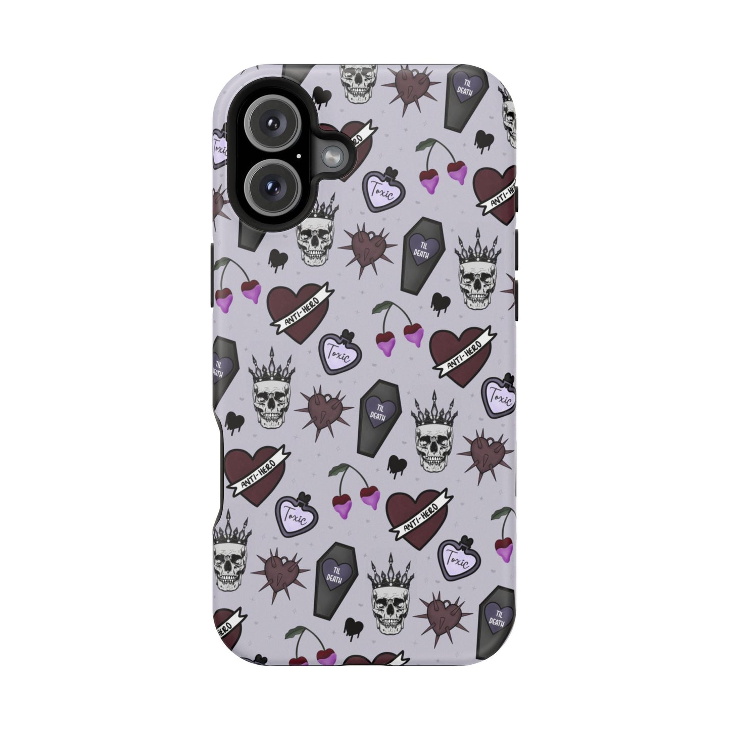 Dark Romance Edgy Skull Phone Cases | Magnetic Tough Cases for Teens & Adults - Awfullynerdy.co