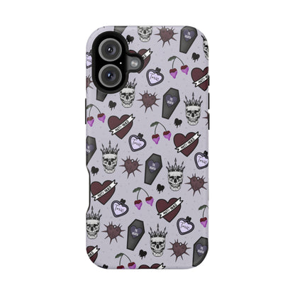 Dark Romance Edgy Skull Phone Cases | Magnetic Tough Cases for Teens & Adults - Awfullynerdy.co