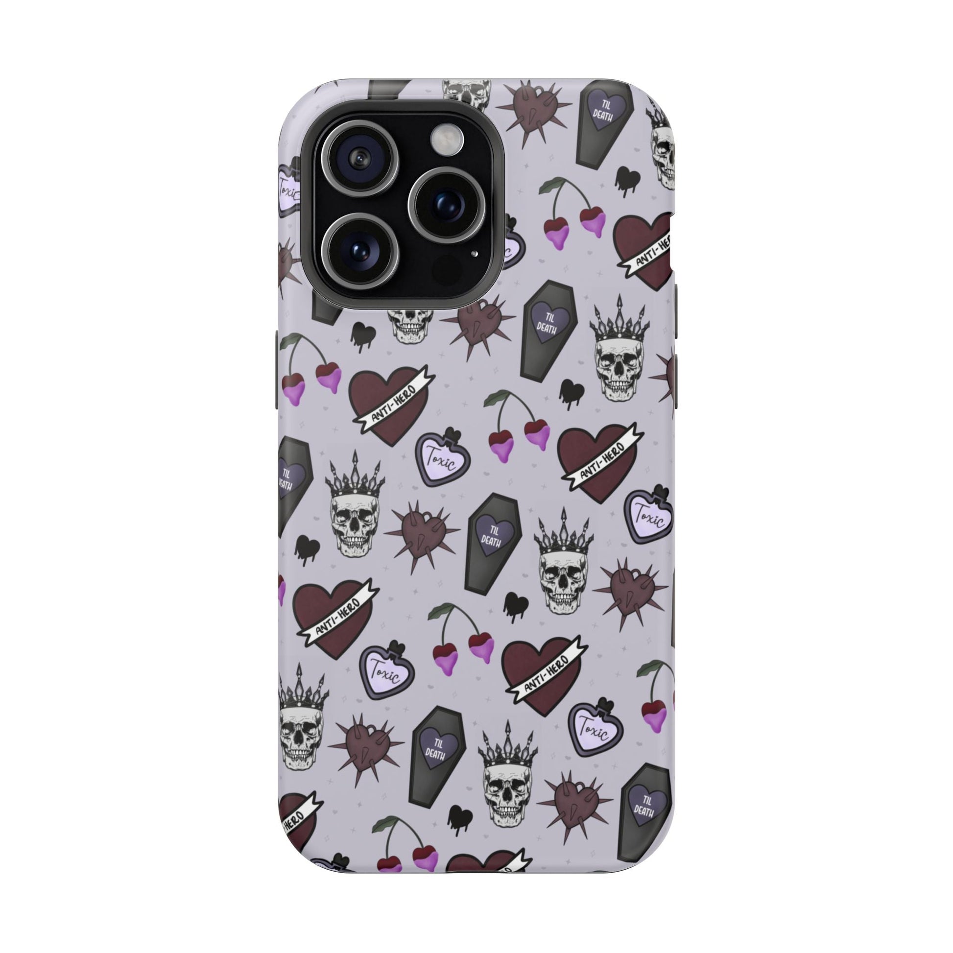 Dark Romance Edgy Skull Phone Cases | Magnetic Tough Cases for Teens & Adults - Awfullynerdy.co