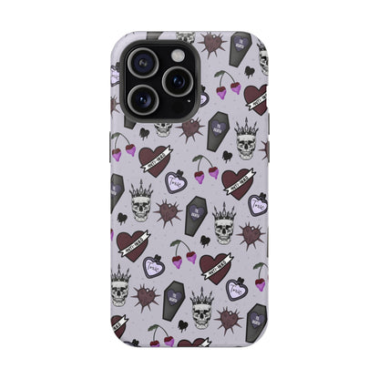 Dark Romance Edgy Skull Phone Cases | Magnetic Tough Cases for Teens & Adults - Awfullynerdy.co