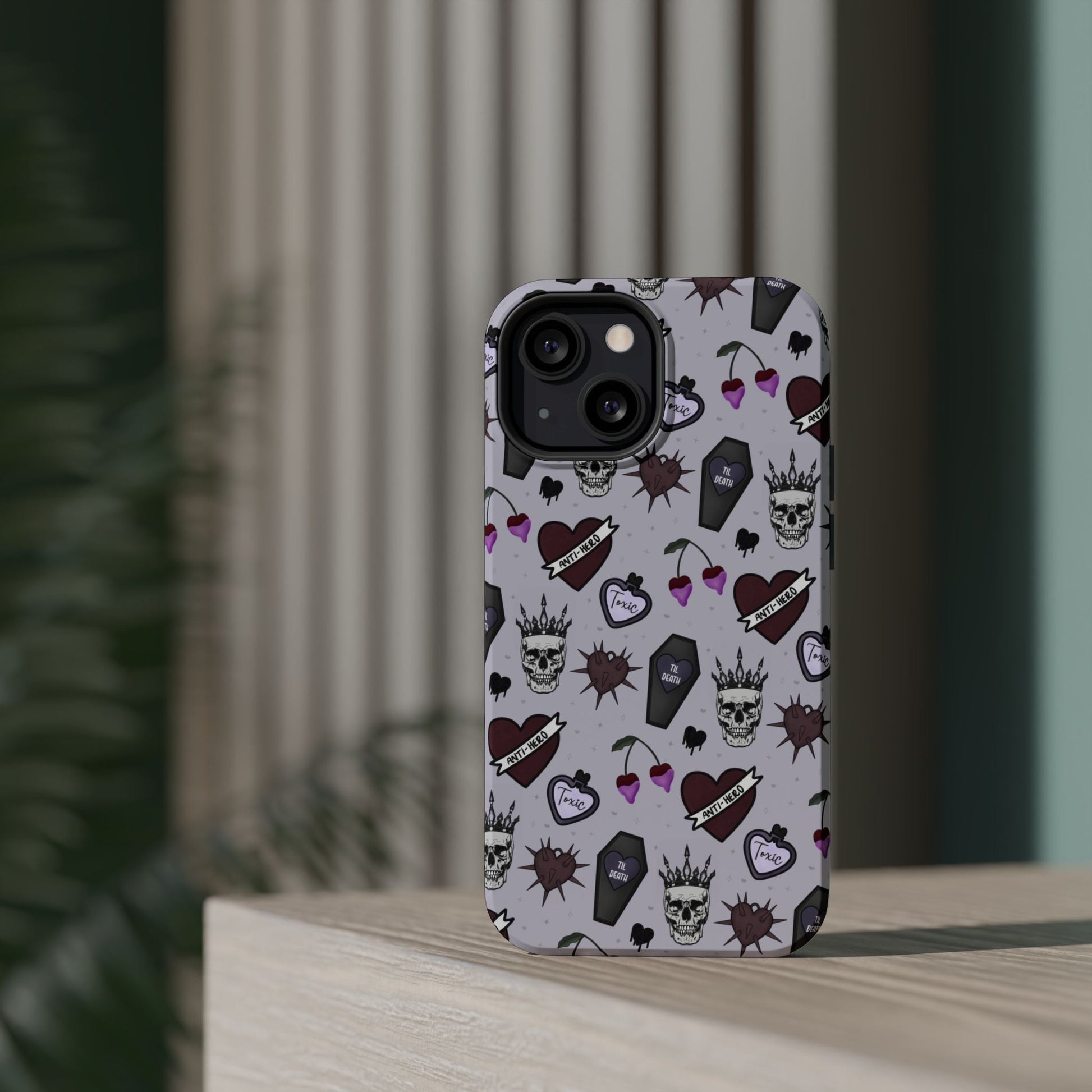 Dark Romance Edgy Skull Phone Cases | Magnetic Tough Cases for Teens & Adults - Awfullynerdy.co