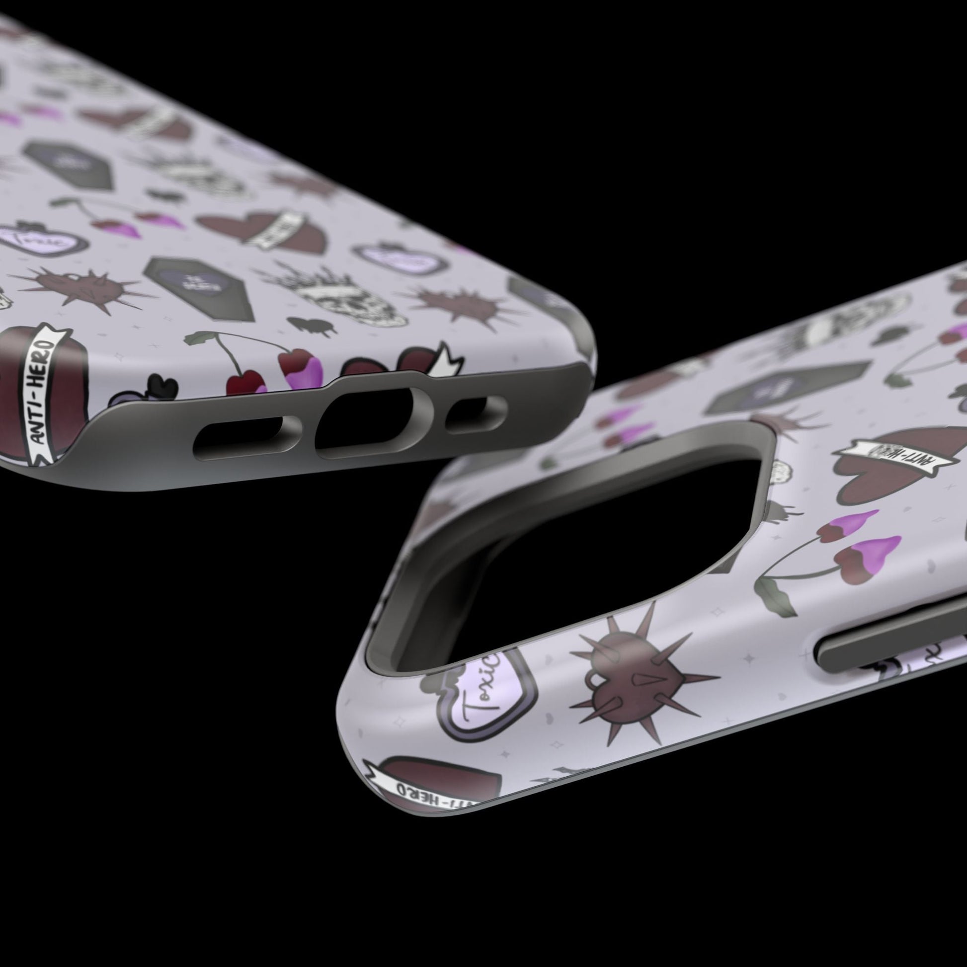 Dark Romance Edgy Skull Phone Cases | Magnetic Tough Cases for Teens & Adults - Awfullynerdy.co
