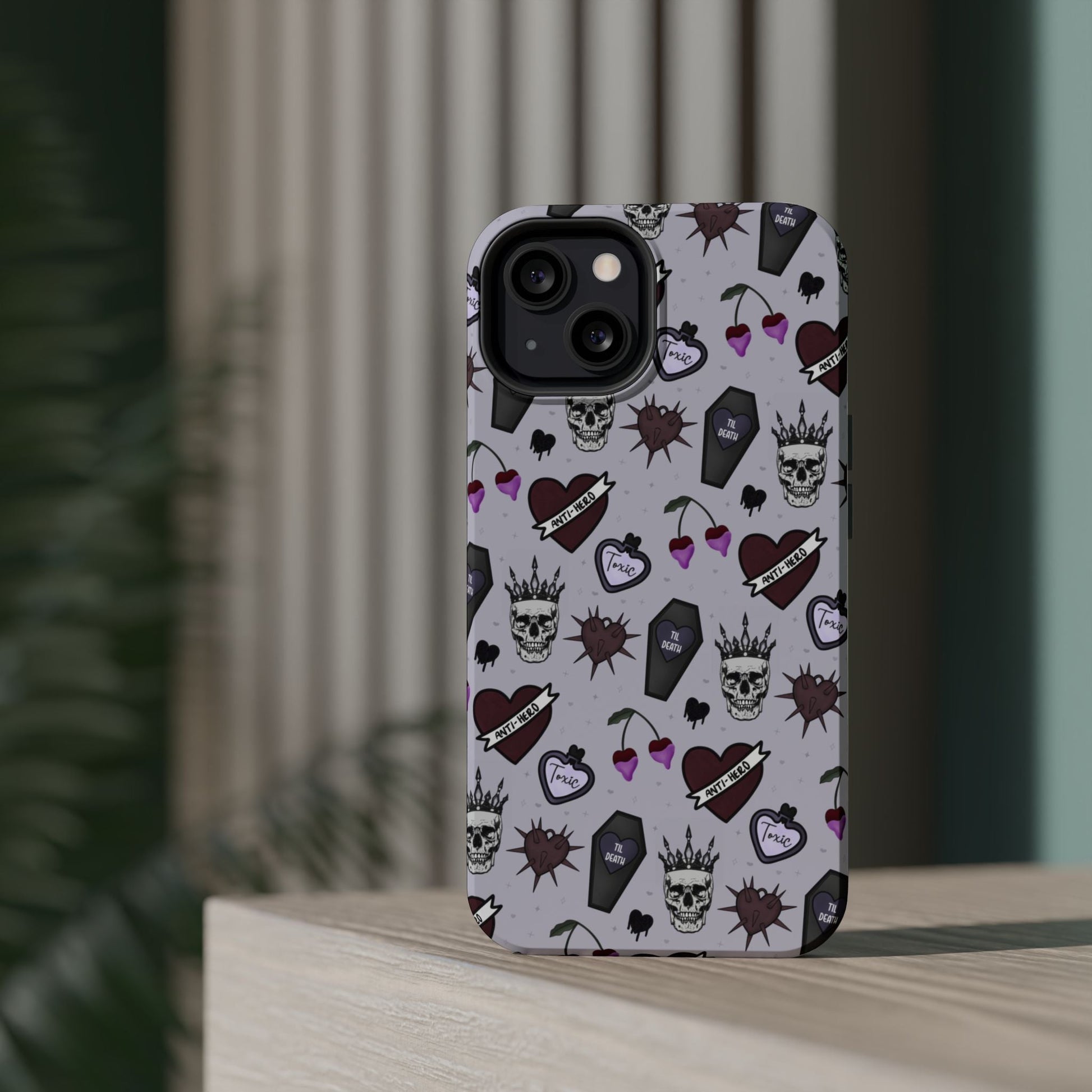 Dark Romance Edgy Skull Phone Cases | Magnetic Tough Cases for Teens & Adults - Awfullynerdy.co