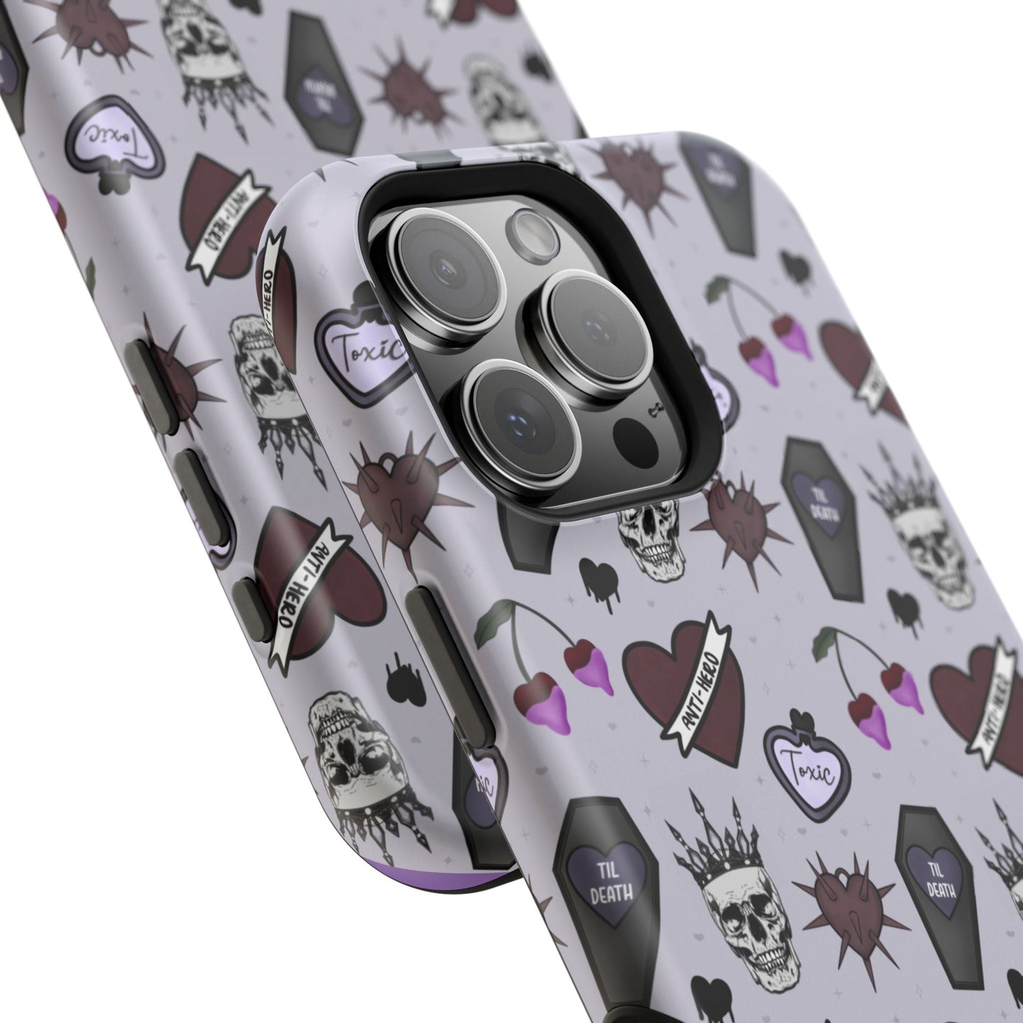 Dark Romance Edgy Skull Phone Cases | Magnetic Tough Cases for Teens & Adults - Awfullynerdy.co
