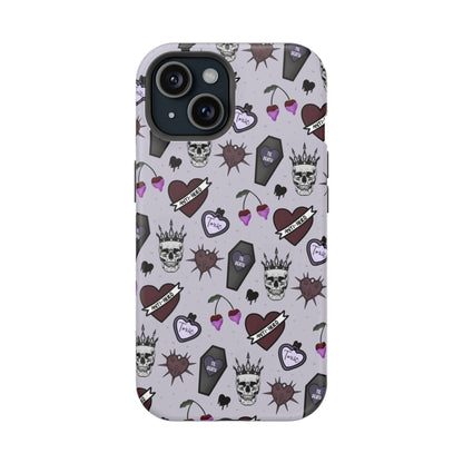 Dark Romance Edgy Skull Phone Cases | Magnetic Tough Cases for Teens & Adults - Awfullynerdy.co