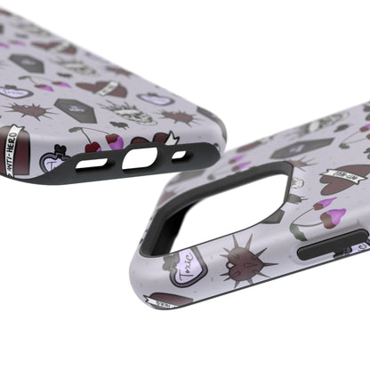 Dark Romance Edgy Skull Phone Cases | Magnetic Tough Cases for Teens & Adults - Awfullynerdy.co