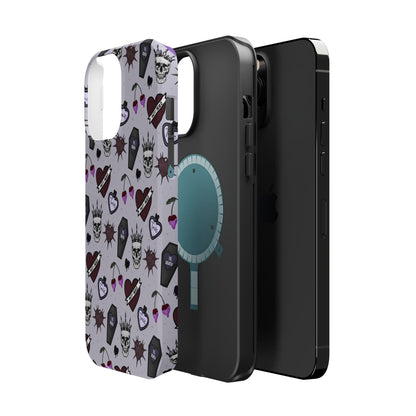 Dark Romance Edgy Skull Phone Cases | Magnetic Tough Cases for Teens & Adults - Awfullynerdy.co