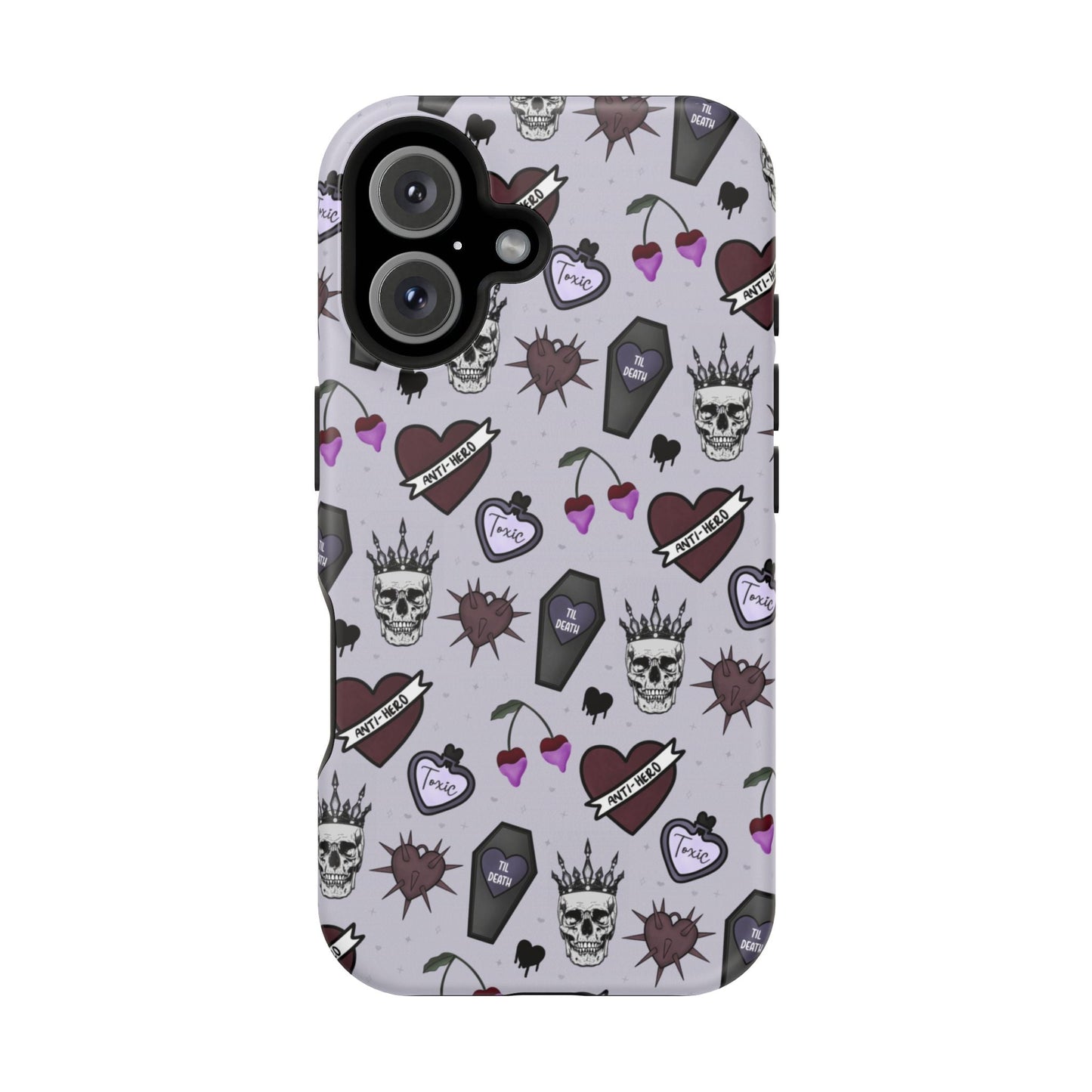 Dark Romance Edgy Skull Phone Cases | Magnetic Tough Cases for Teens & Adults - Awfullynerdy.co