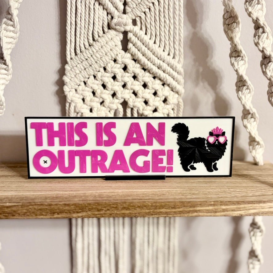 DCC Inspired "This is an Outrage!" Light Up Book Nook - Awfullynerdy.co