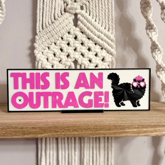DCC Inspired "This is an Outrage!" Light Up Book Nook - Awfullynerdy.co