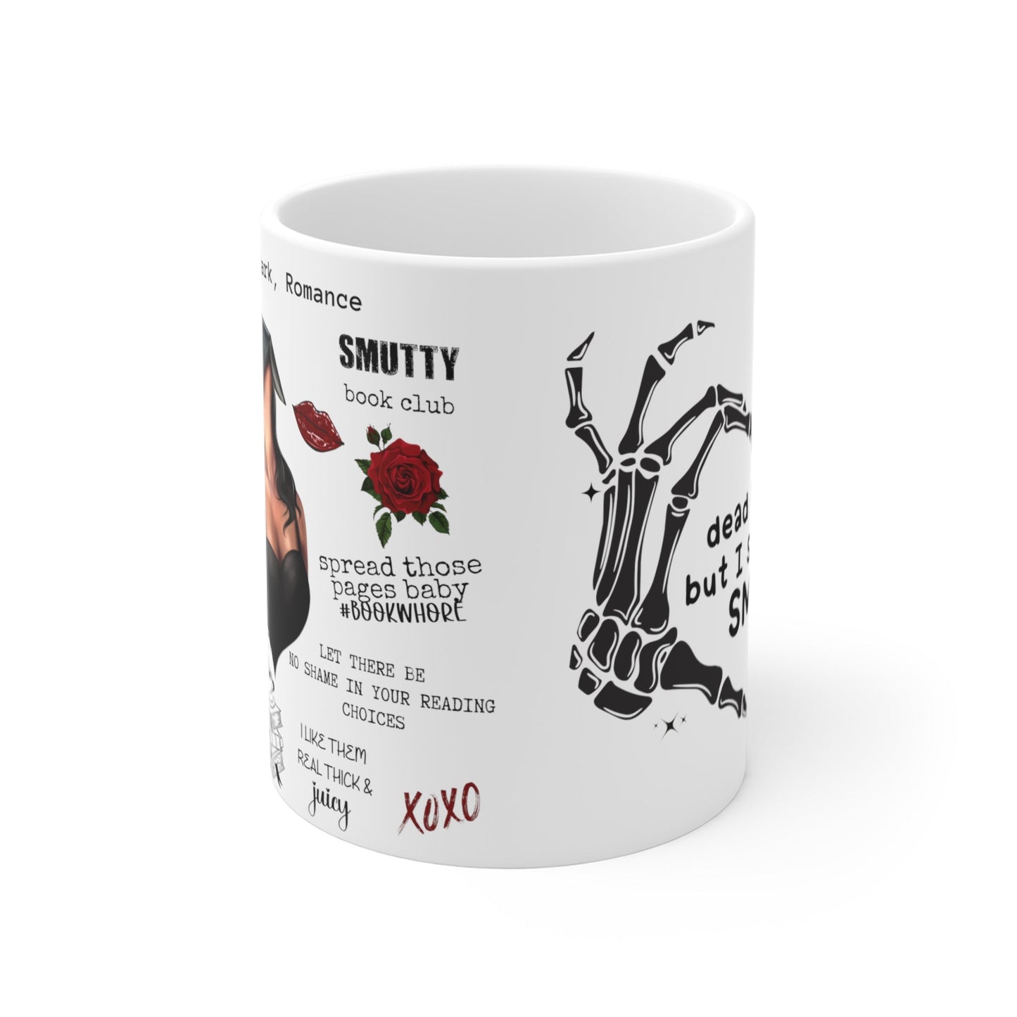 Dead Inside but I Still Read Smut Dark Romance Mug 11oz - Awfullynerdy.co