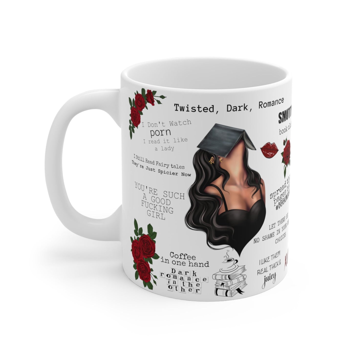 Dead Inside but I Still Read Smut Dark Romance Mug 11oz - Awfullynerdy.co