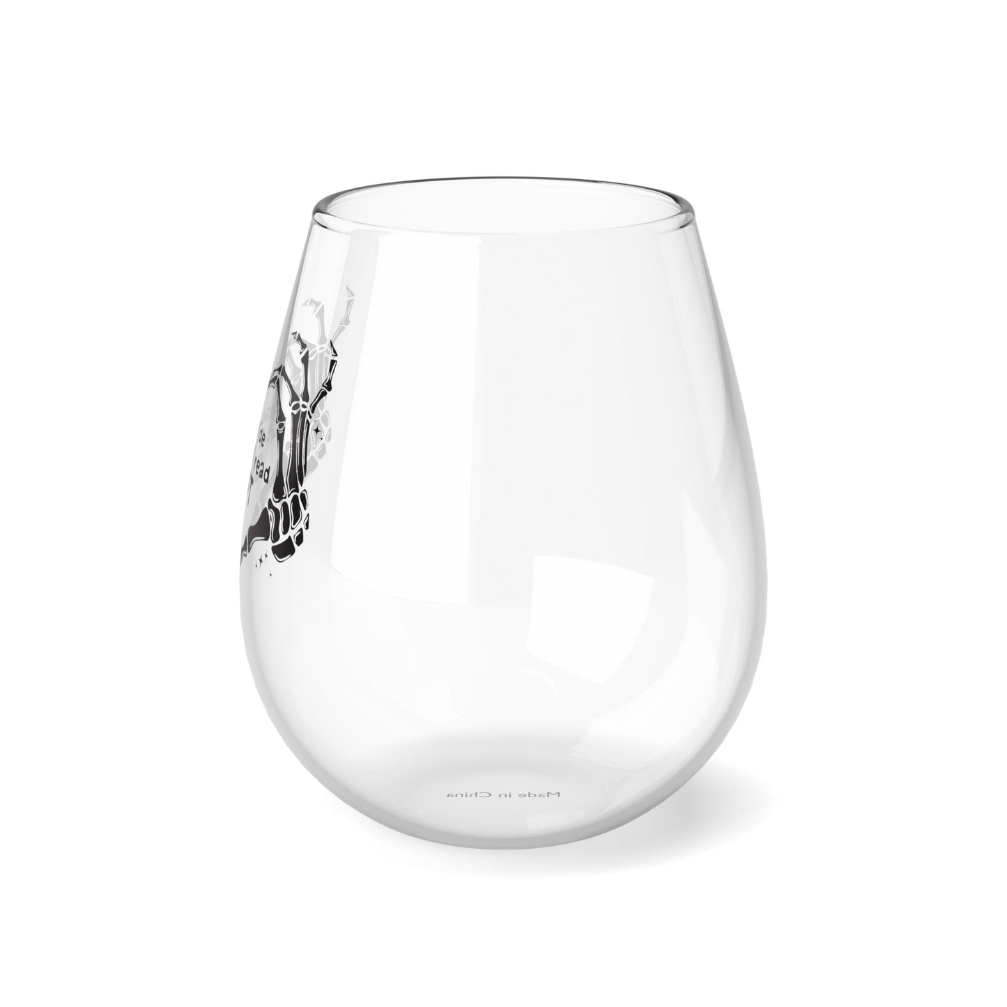 Dead Inside But I Still Read Smut Stemless Wine Glass, 11.75oz - Awfullynerdy.co