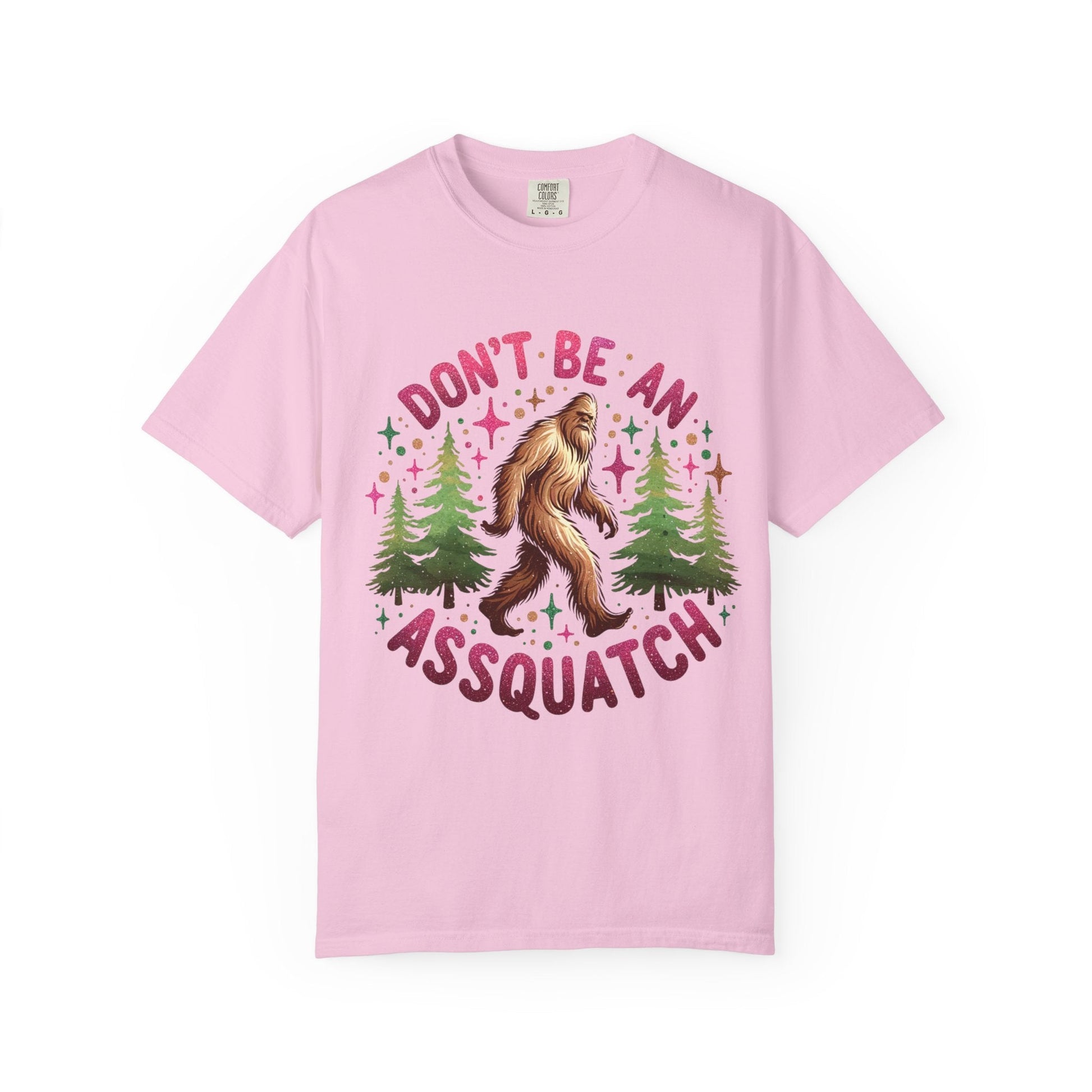 Don’t Be an Assquatch Shirt – Funny Sasquatch Tee, Comfort Colors T-Shirt, Sarcastic Bigfoot Graphic Tee, Sassy Outdoors Shirt, Cryptid Gift - Awfullynerdy.co