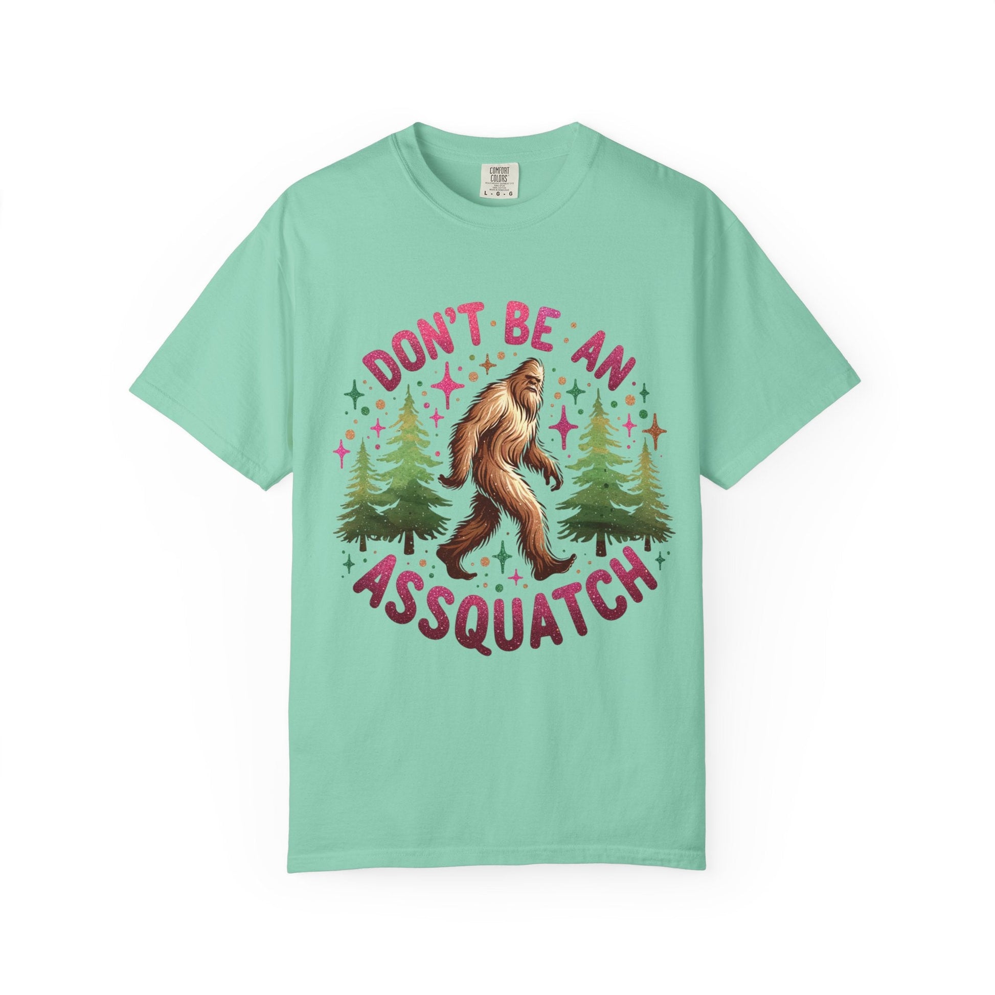 Don’t Be an Assquatch Shirt – Funny Sasquatch Tee, Comfort Colors T-Shirt, Sarcastic Bigfoot Graphic Tee, Sassy Outdoors Shirt, Cryptid Gift - Awfullynerdy.co