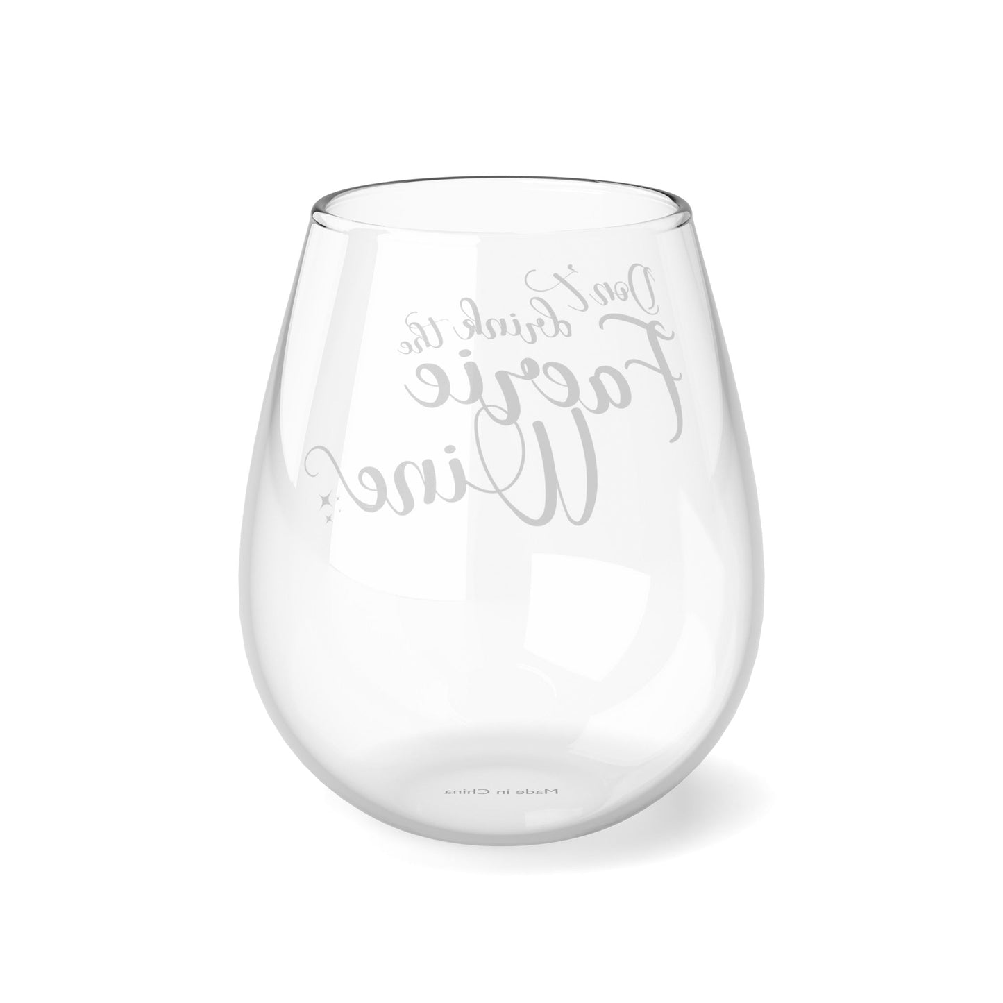 Don't Drink the Faerie Wine Stemless Wine Glass, 11.75oz - Awfullynerdy.co