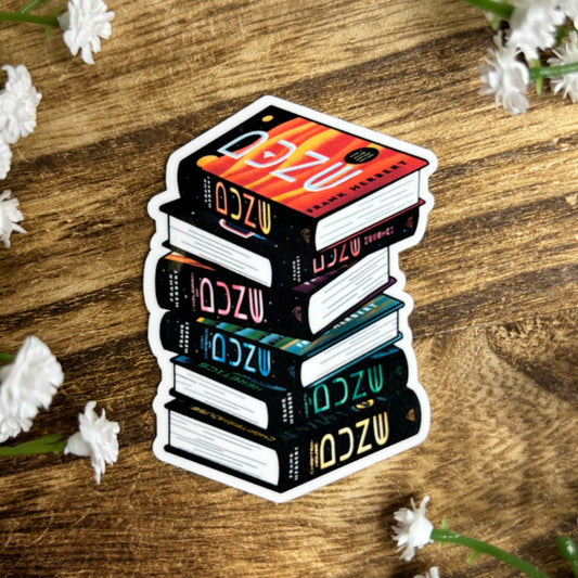 Dune Bookstack Sticker - Awfullynerdy.co