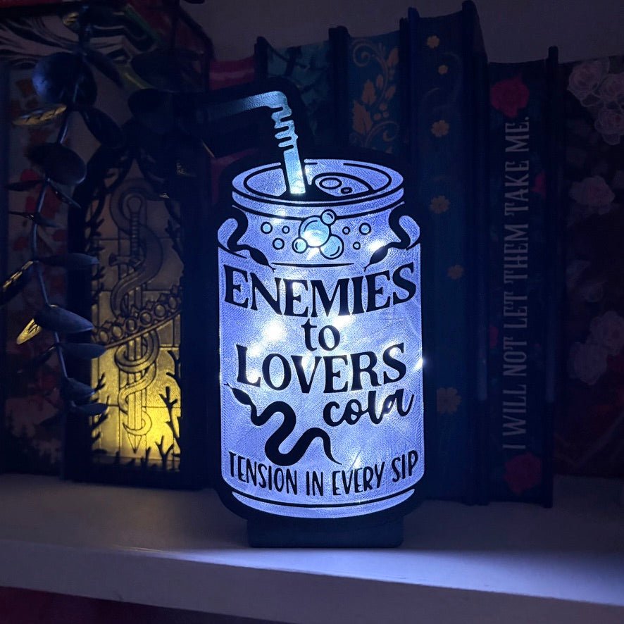 Enemies to Lovers Soda Can Light Up Book Nook - Awfullynerdy.co