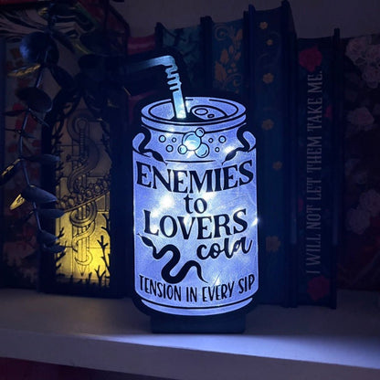 Enemies to Lovers Soda Can Light Up Book Nook - Awfullynerdy.co