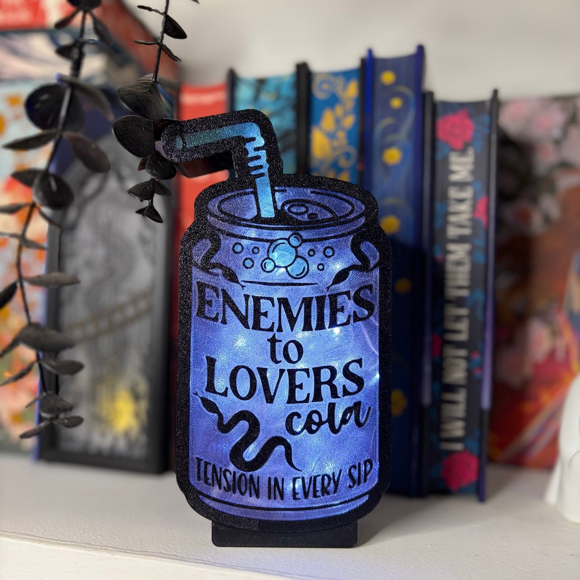 Enemies to Lovers Soda Can Light Up Book Nook - Awfullynerdy.co