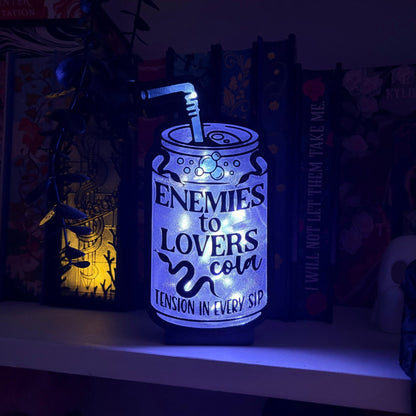 Enemies to Lovers Soda Can Light Up Book Nook - Awfullynerdy.co